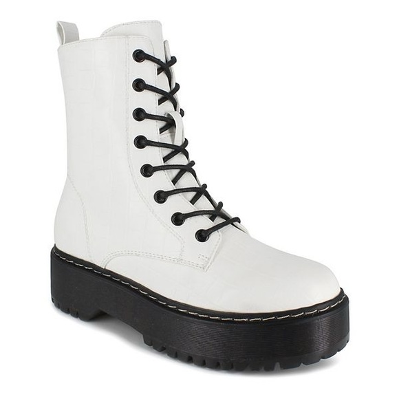 Unionbay Kiwi Platform Combat Boots - Picture 1 of 9